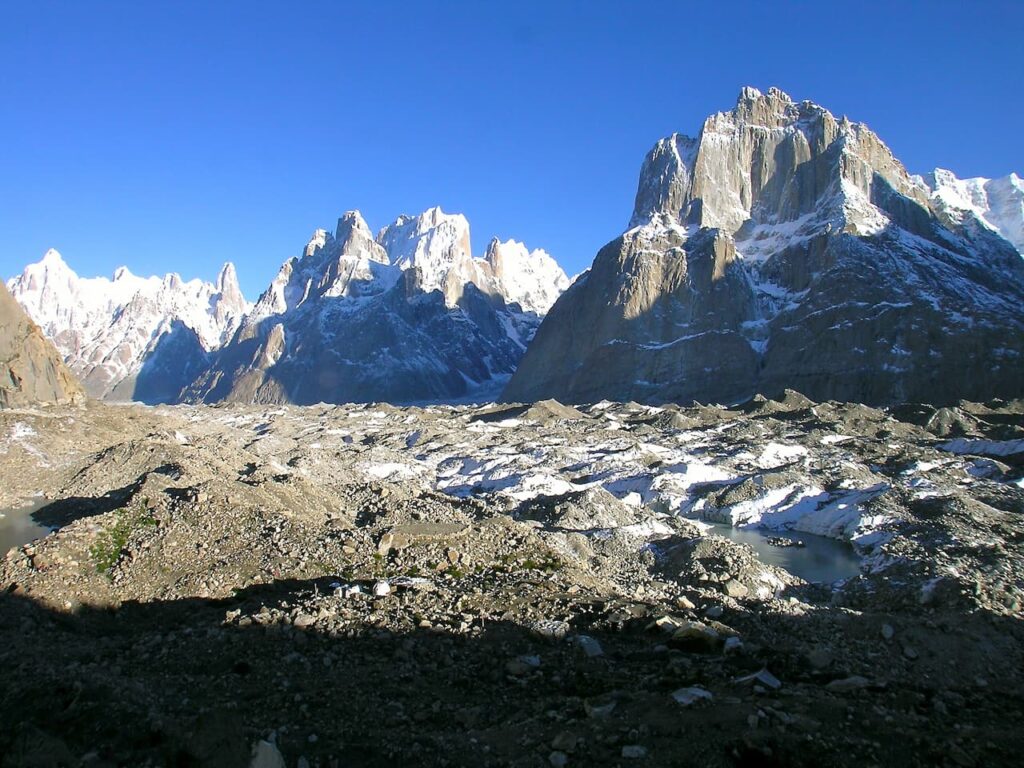 13 Uli Biaho Trango Tower Lobsang Peak from Urdukas 4th stage 1280x960